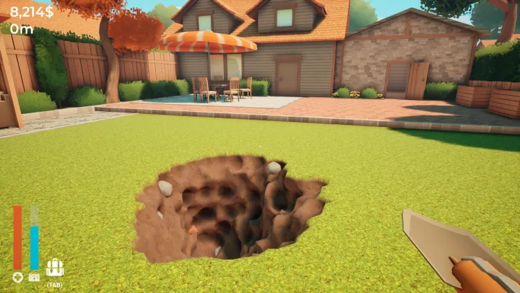 Скриншот A Game About Digging A Hole — 1