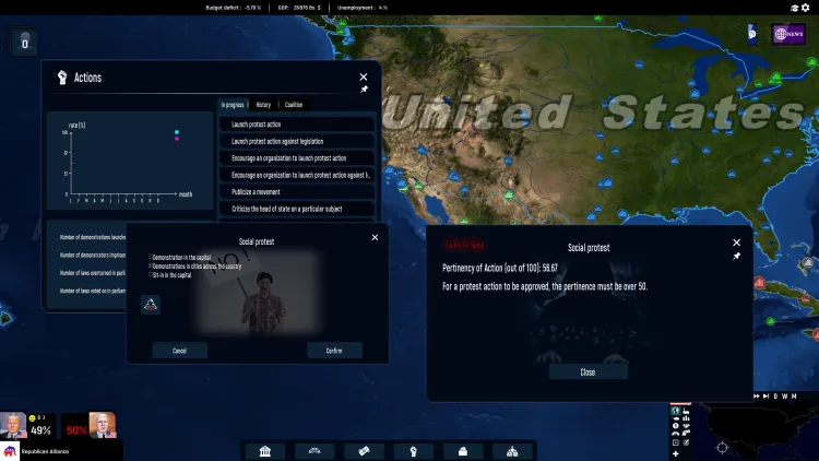 Скриншот Add-on God' N Spy - Geo-Political Simulator 2026 Edition DLC — 5