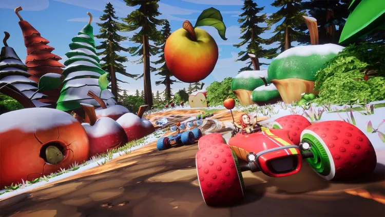 Скриншот All-Star Fruit Racing (Nintendo Switch - Цифровая версия) (EU) — 2