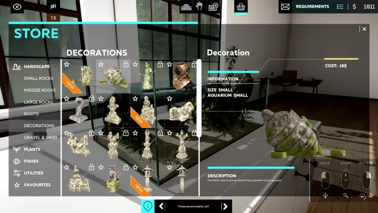 Скриншот Aquarium Designer — 1
