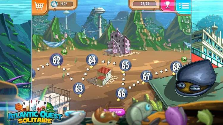 Скриншот Atlantic Quest Solitaire — 1