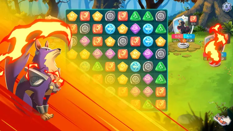 Скриншот Beasties - Monster Trainer Puzzle RPG — 5