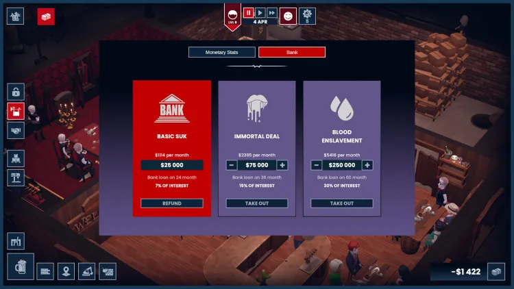 Скриншот Blood Bar Tycoon — 1