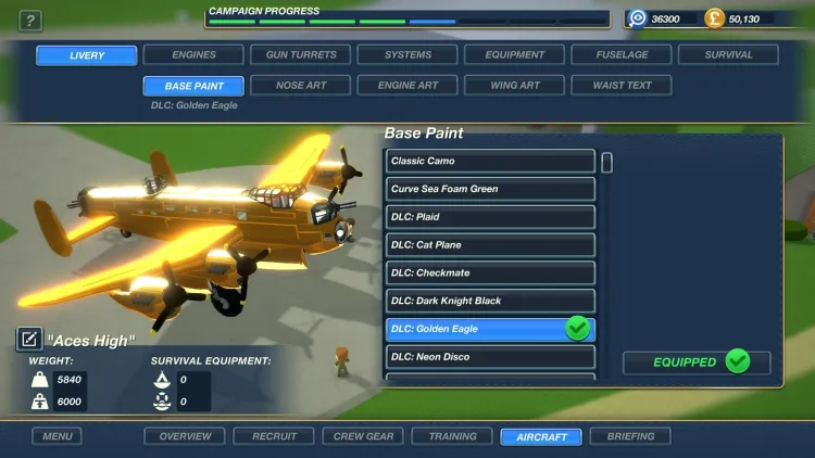 Скриншот Bomber Crew Skin Pack DLC — 1