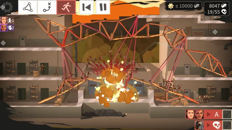 Скриншот Bridge Constructor: The Walking Dead — 1
