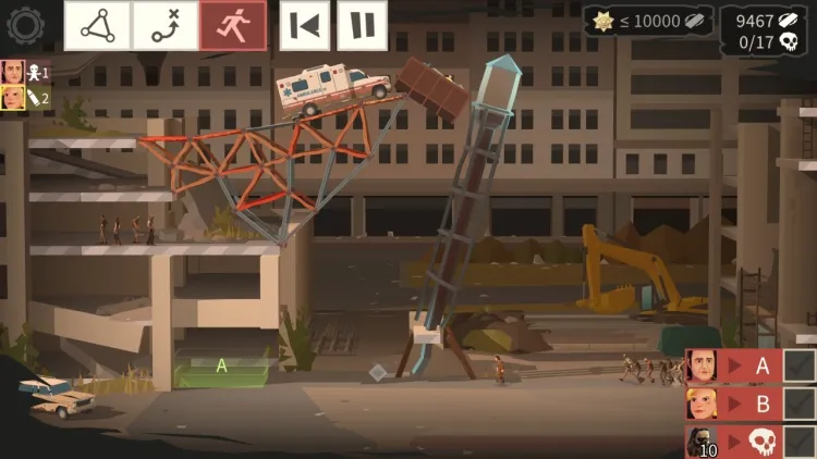 Скриншот Bridge Constructor: The Walking Dead — 4