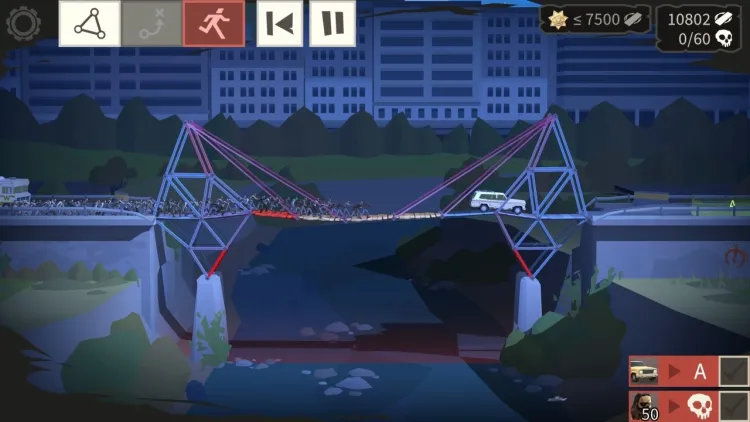 Скриншот Bridge Constructor: The Walking Dead — 5