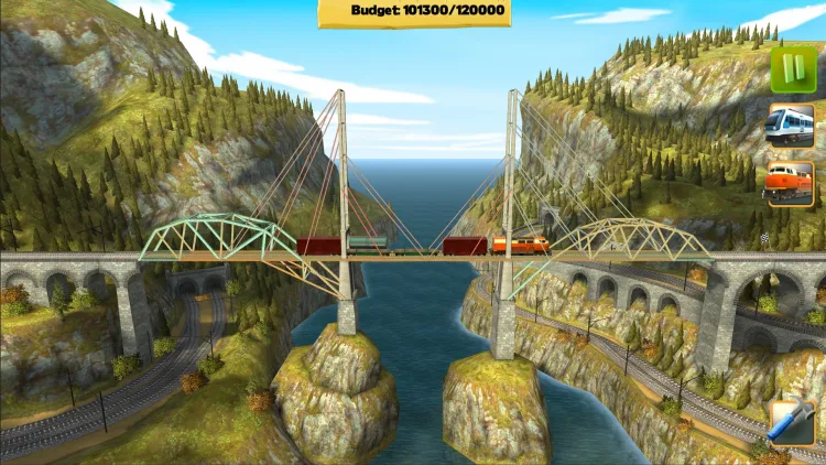 Скриншот Bridge Constructor - Trains - Expansion Pack DLC — 1