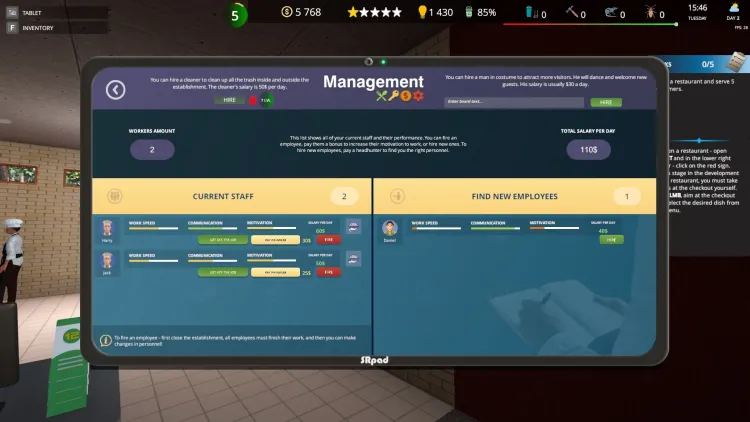 Скриншот Cafe Owner Simulator — 4