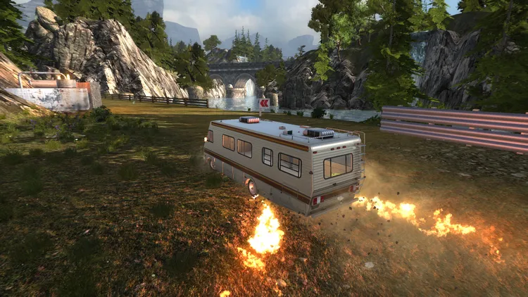 Скриншот Camper Jumper Simulator — 1