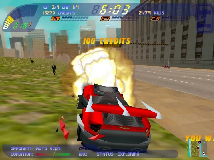 Скриншот Carmageddon 2: Carpocalypse Now — 4