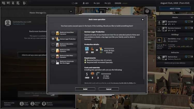 Скриншот City of Gangsters: The German Outfit DLC — 3