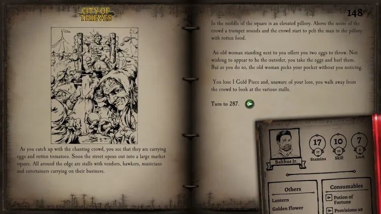 Скриншот City of Thieves (Fighting Fantasy Classics) DLC — 3