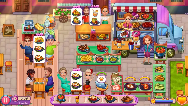 Скриншот Claire's Cruisin' Cafe: Fest Frenzy — 8