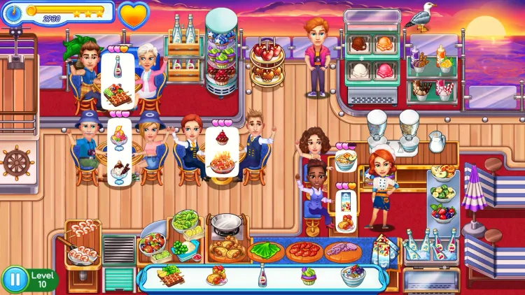 Скриншот Claire's Cruisin' Cafe: High Seas Cuisine — 7