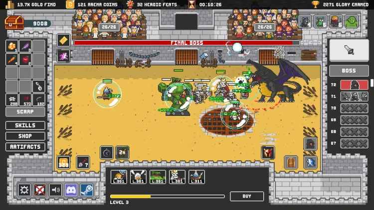 Скриншот Clicker Arena — 1