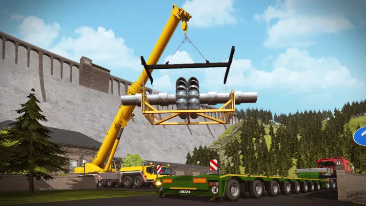 Скриншот Construction Simulator 2015: Liebherr LTM 1300 6.2 (Версия для СНГ [ Кроме РФ и РБ ]) — 5