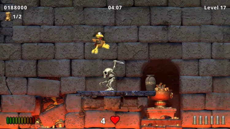 Скриншот Crazy Chicken: Traps and Treasures (Nintendo Switch - Цифровая версия) (EU) — 4