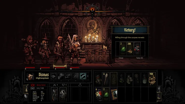 Скриншот Darkest Dungeon — 1
