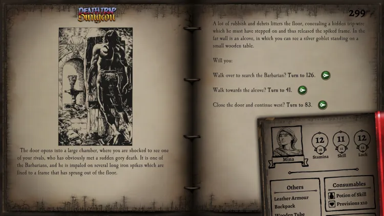Скриншот Deathtrap Dungeon (Fighting Fantasy Classics) DLC — 3
