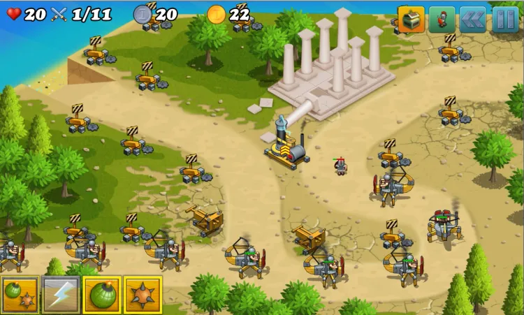 Скриншот Defense of Greece TD — 5