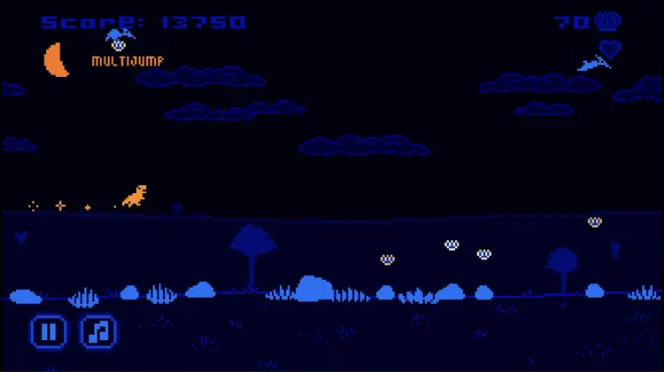 Скриншот Dino Jump Deluxe — 1