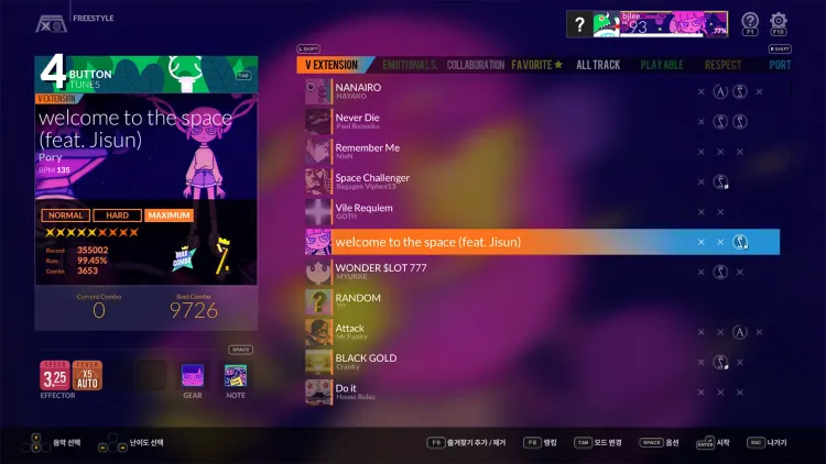 Скриншот DJMAX RESPECT V - Welcome to the Space GEAR PACK DLC — 3