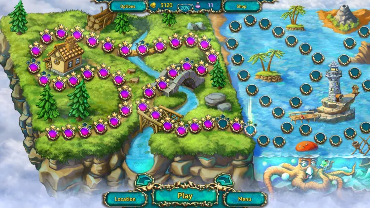 Скриншот Dreamland Solitaire — 2