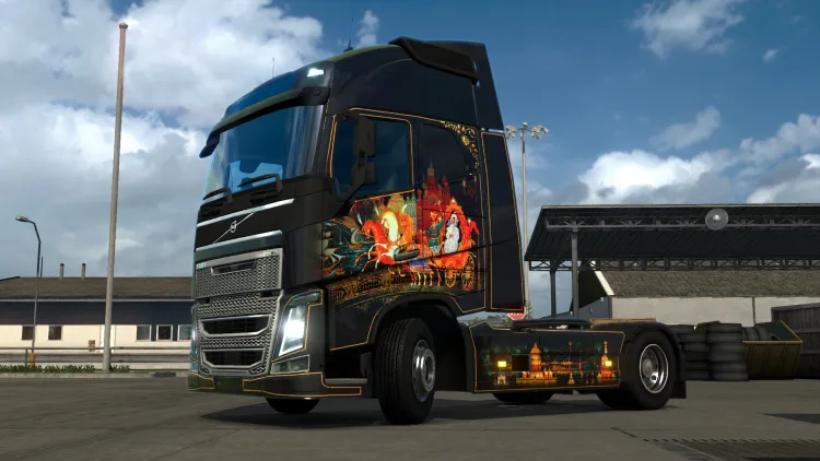Скриншот Euro Truck Simulator 2 - Russian Paint Jobs Pack — 1