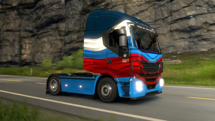 Скриншот Euro Truck Simulator 2 - Russian Paint Jobs Pack — 4