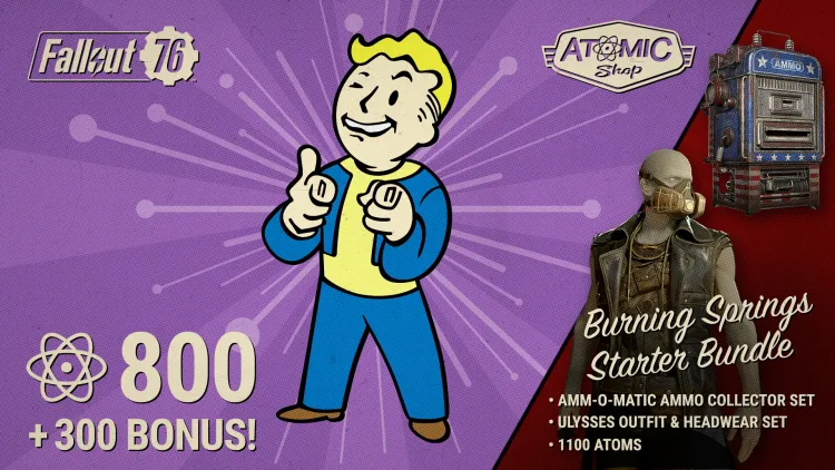 Скриншот Fallout 76: Burning Springs Starter Bundle DLC — 1
