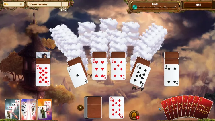 Скриншот Fantasy Quest Solitaire — 1