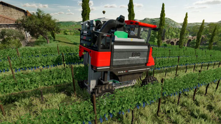 Скриншот Farming Simulator 22 - ERO Grapeliner Series 7000 DLC — 1