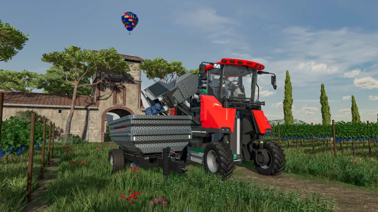 Скриншот Farming Simulator 22 - ERO Grapeliner Series 7000 DLC — 5