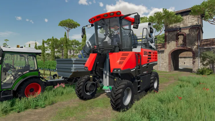 Скриншот Farming Simulator 22 - ERO Grapeliner Series 7000 DLC — 8