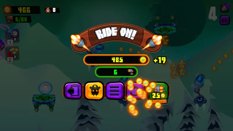 Скриншот Galaxy Cannon Rider — 2