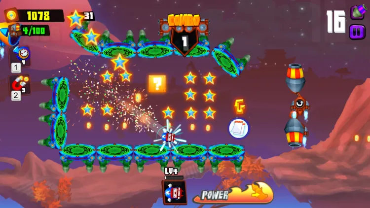 Скриншот Galaxy Cannon Rider — 5