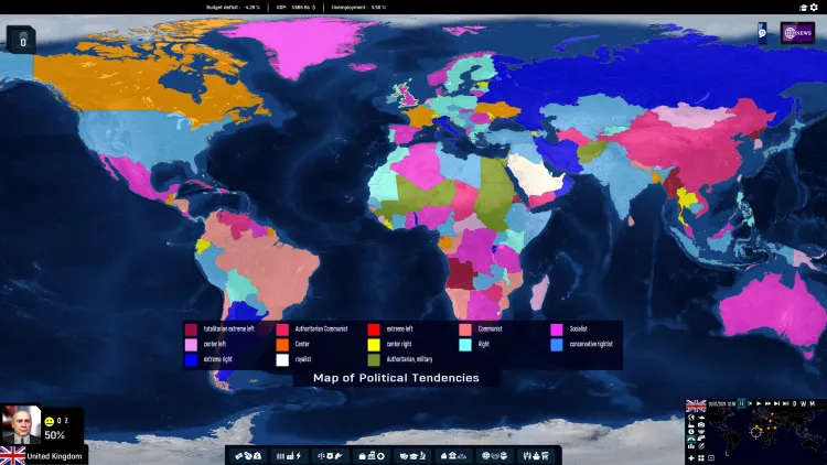 Скриншот Geo-Political Simulator 2026 Edition — 5