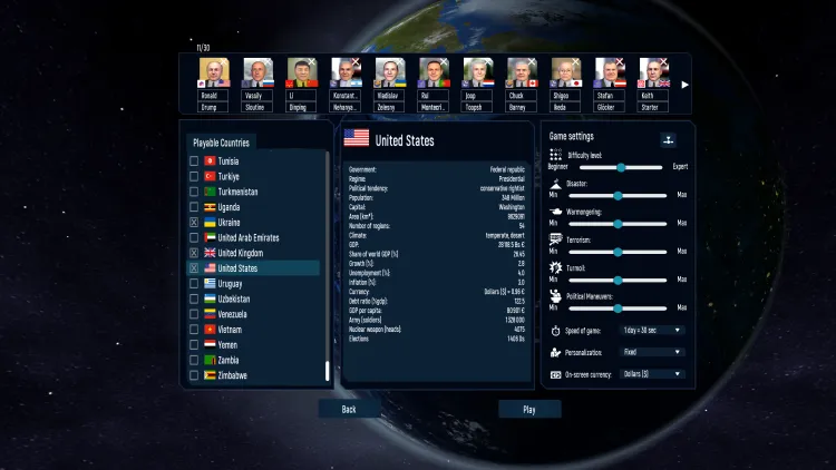 Скриншот Geo-Political Simulator 2026 Edition — 7