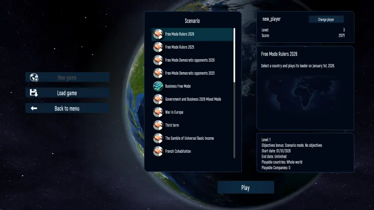 Скриншот Geo-Political Simulator 2026 Edition — 9