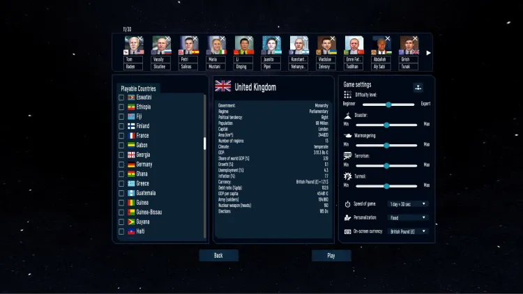 Скриншот Geo-Political Simulator 5 — 4