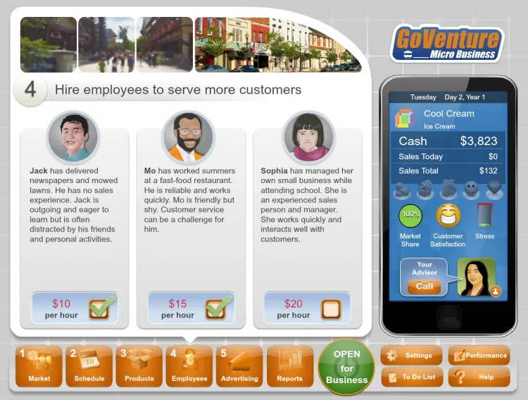 Скриншот GoVenture MICRO BUSINESS — 1