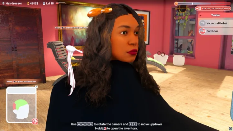 Скриншот Hairdresser Simulator: Long Hair — 4