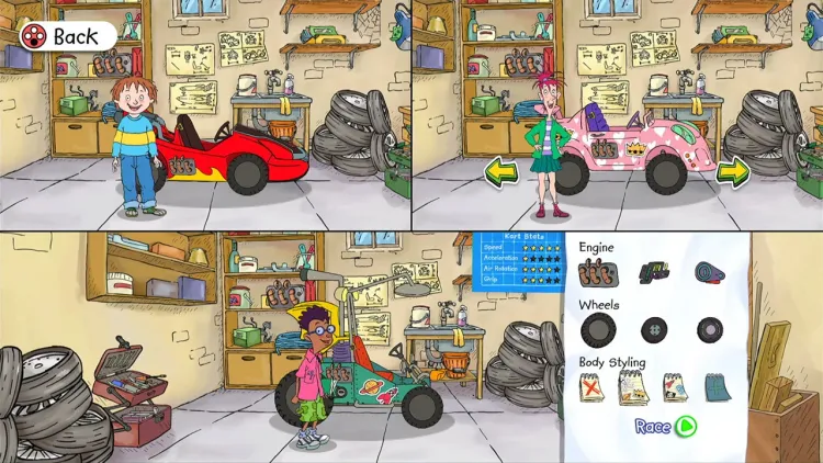 Скриншот Horrid Henry's Krazy Karts — 3