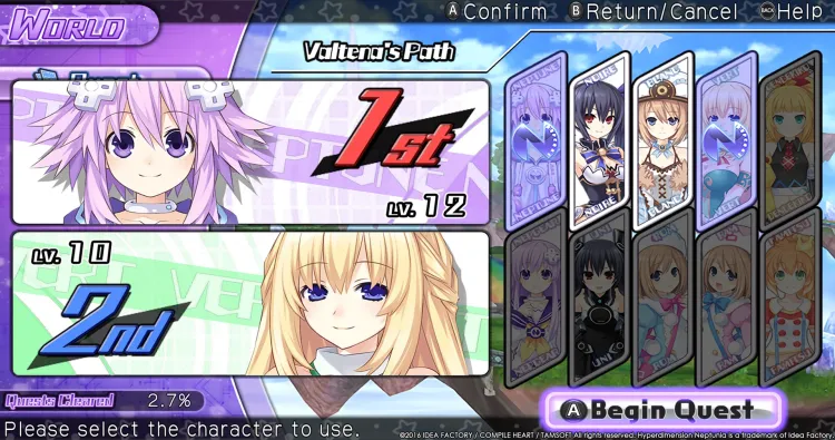 Скриншот Hyperdimension Neptunia U: Action Unleashed — 6