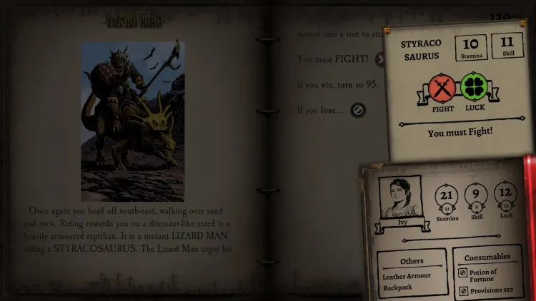 Скриншот Island of the Lizard King (Fighting Fantasy Classics) DLC — 1