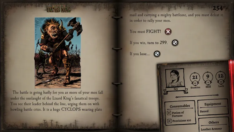 Скриншот Island of the Lizard King (Fighting Fantasy Classics) DLC — 2