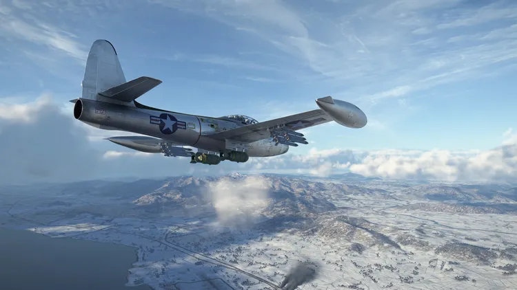Скриншот Корея. Серия Ил-2: Коллекционный самолёт F-84E Thunderjet DLC — 2
