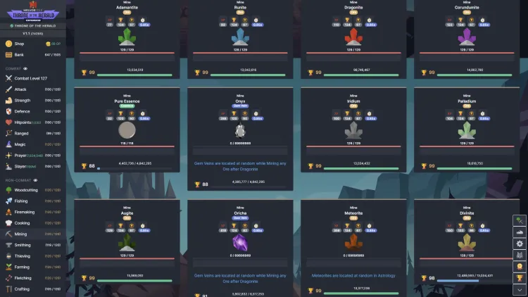 Скриншот Melvor Idle: Throne of the Herald DLC — 8