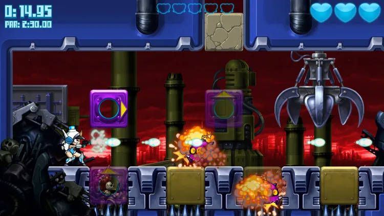 Скриншот Mighty Switch Force! Hyper Drive Edition — 3